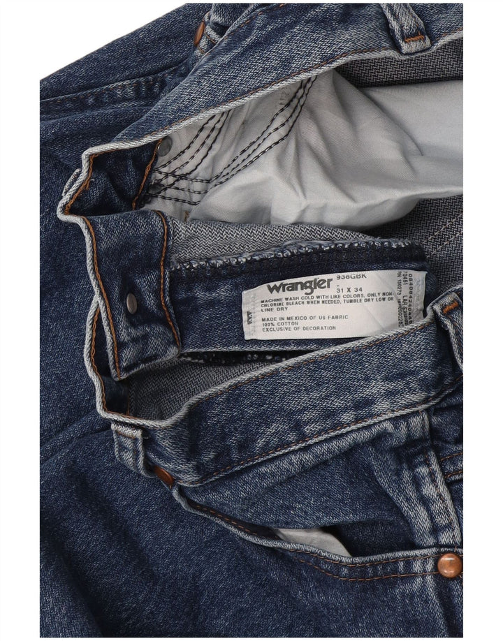 Ανδρικό τζιν Wrangler ίσιο W31 L34 Μπλε βαμβακερό