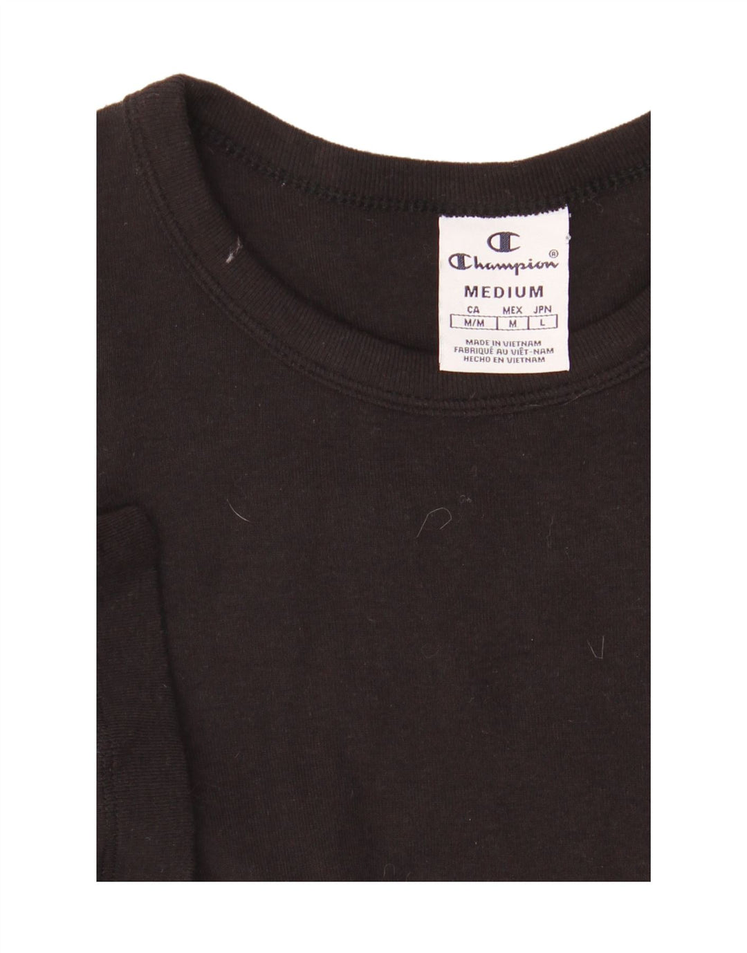 CHAMPION Womens T-Shirt Dress UK 12 Medium Black