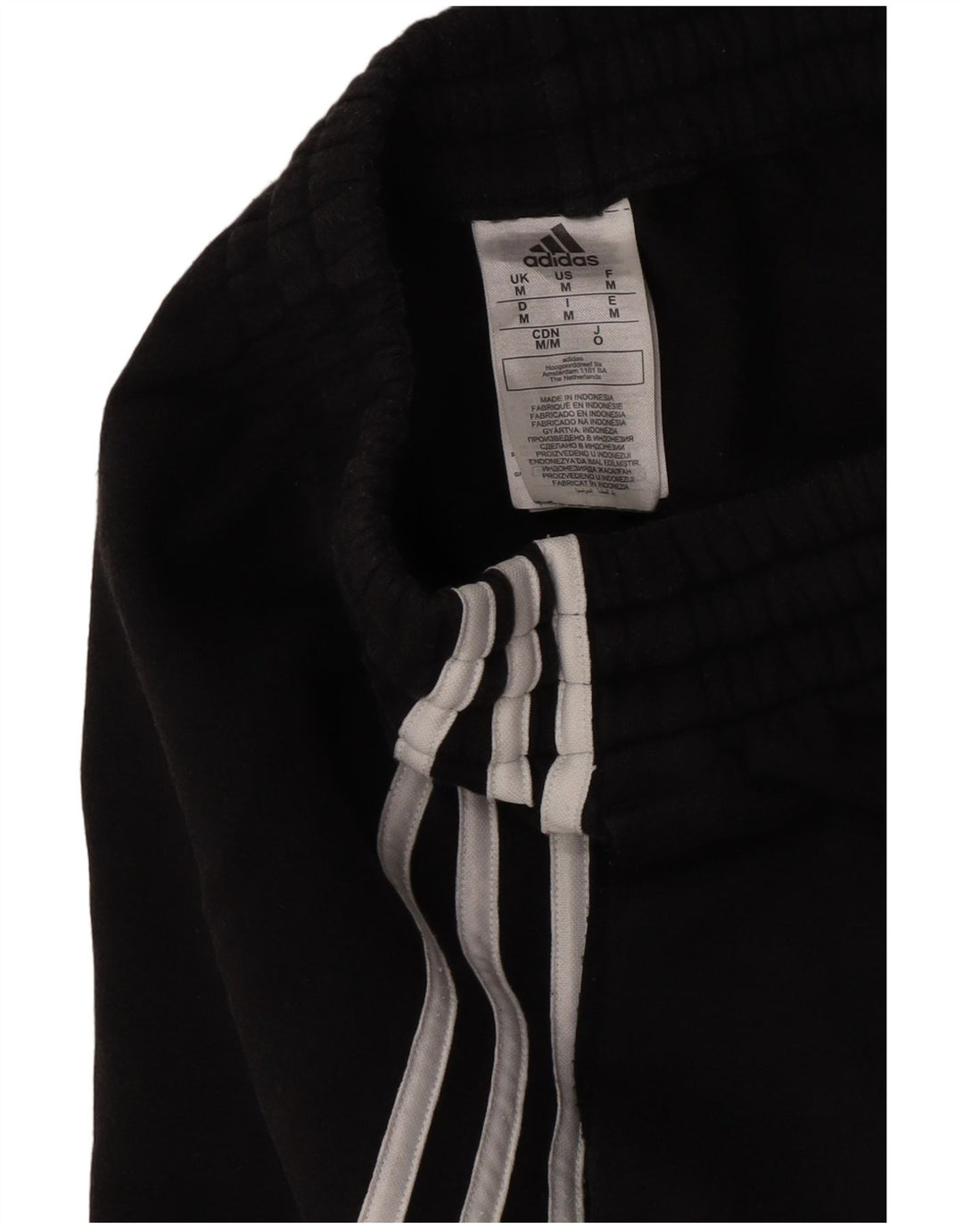 Ανδρική φόρμα Adidas Παντελόνι Joggers Μεσαίο μαύρο βαμβακερό