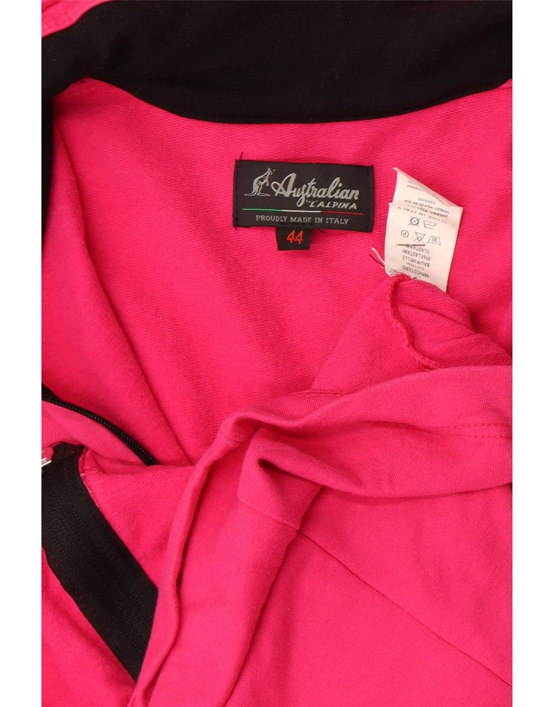 Γυναικεία αθλητική φόρμα AUSTRALIAN L'ALPINA Top Jacket IT 44 Μεσαίο ροζ βαμβακερό