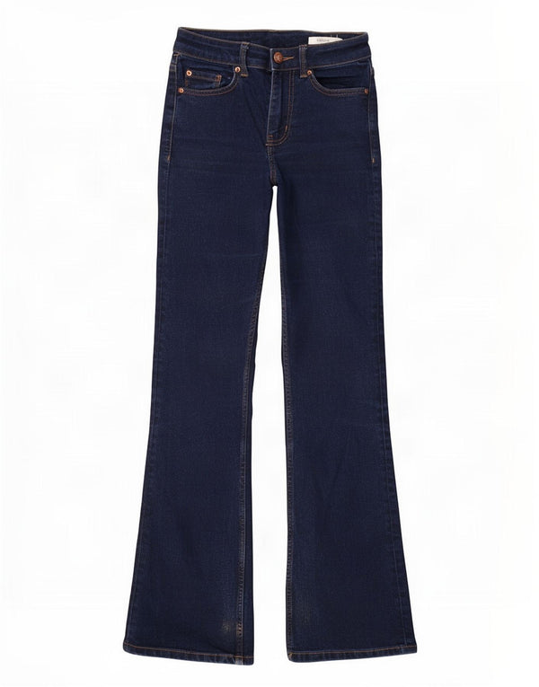 Marks & Spencer Womens The Eva Bootcut Jeans UK 8 Small W26 L31 Navy Blue