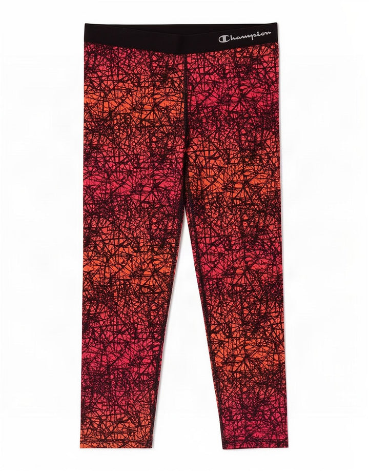 Champion Womens Abstract Pattern Κολάν Capri UK 16 Large Pink