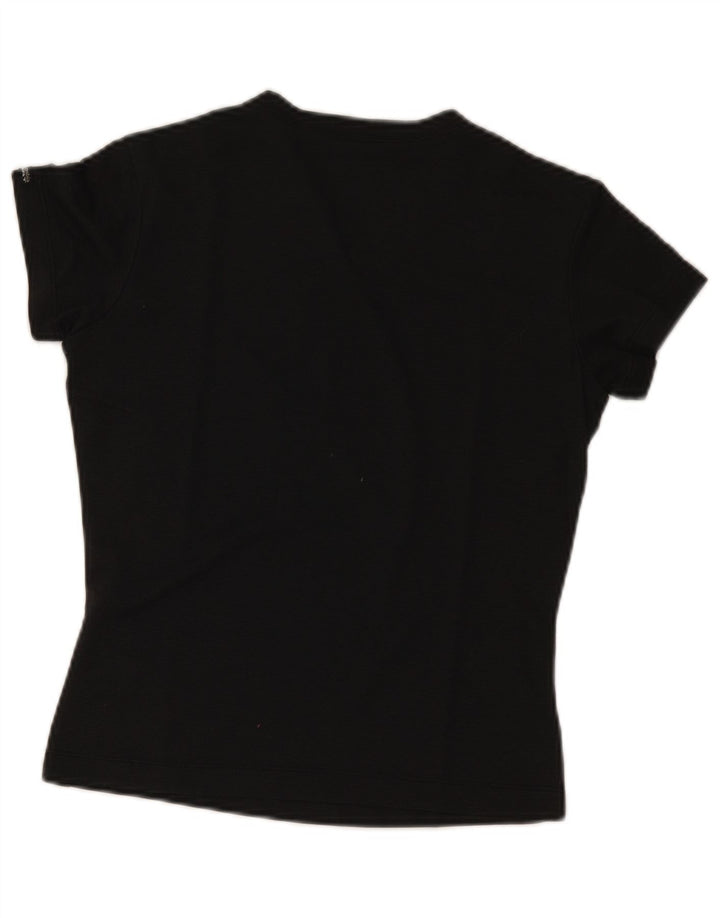 Columbia Γυναικείο T-Shirt Top UK 12 Medium Black Polyester
