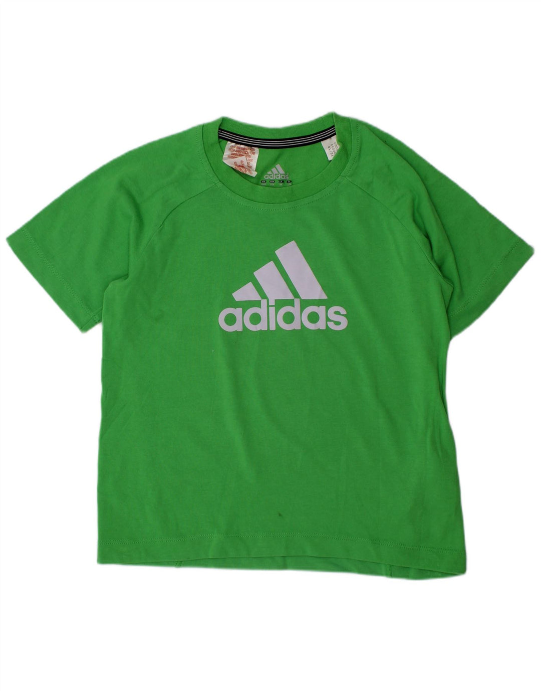 Μπλουζάκι ADIDAS Boys Climalite Graphic T-Shirt 5-6 ετών πράσινο βαμβακερό