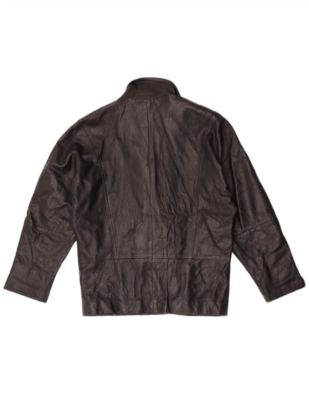 Vintage Γυναικείο Δερμάτινο Μπουφάν UK 16 Large Black