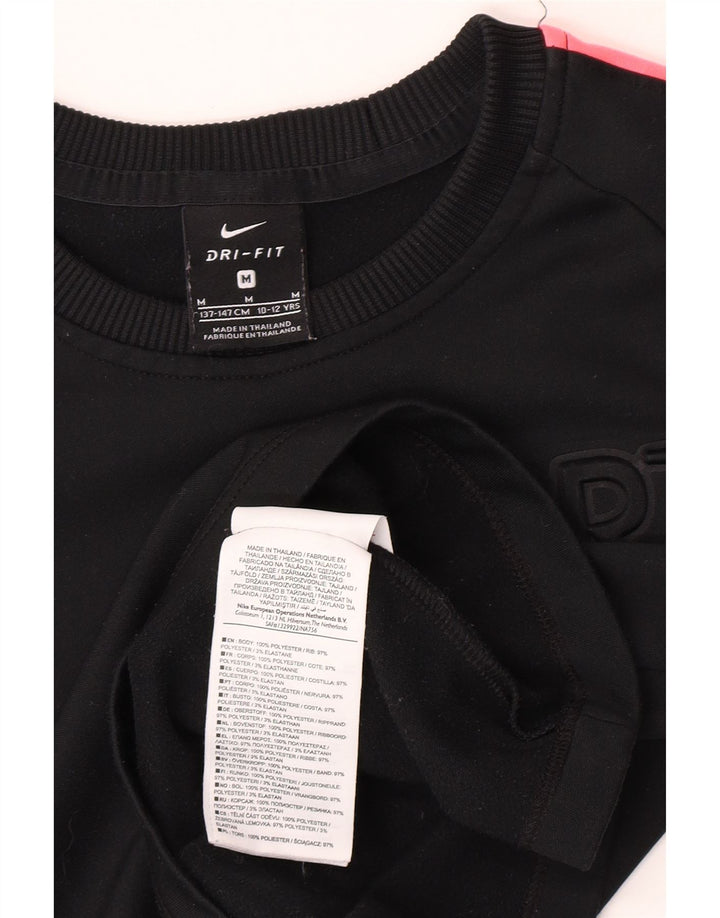 Γραφικό φούτερ Nike Boys Dri Fit Jumper 10-11 ετών Μεσαίο μαύρο