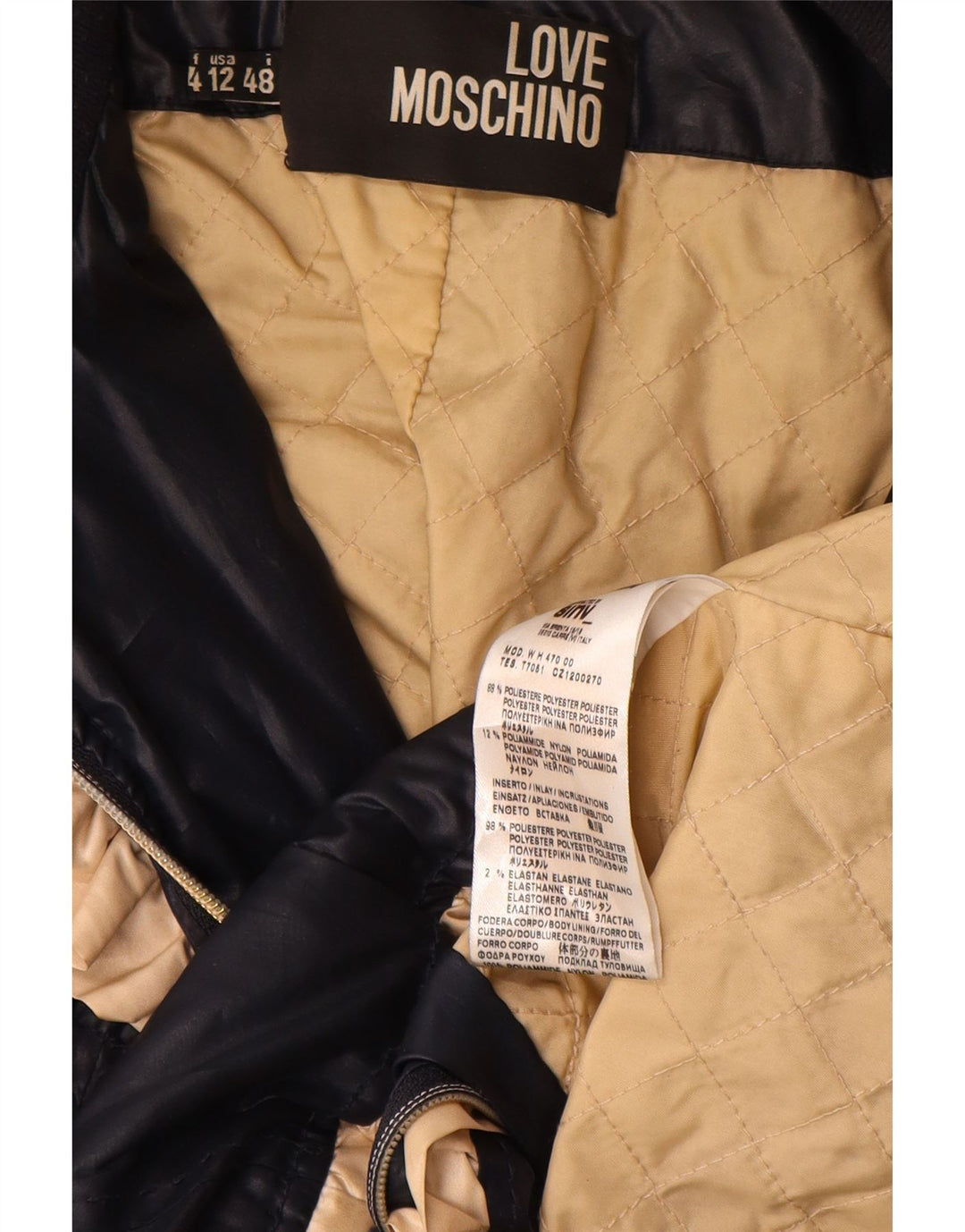 Moschino Γυναικείο Utility Jacket US 12 Large Navy Blue Polyester