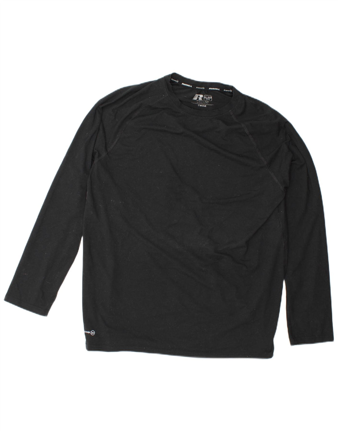 RUSSELL ATHLETIC Ανδρικό Dri-Power Μακρυμάνικο XL Μαύρο Πολυεστέρας