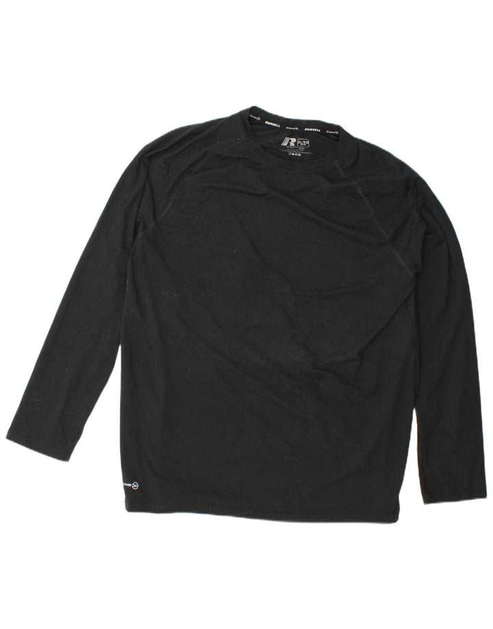 RUSSELL ATHLETIC Ανδρικό Dri-Power Μακρυμάνικο XL Μαύρο Πολυεστέρας
