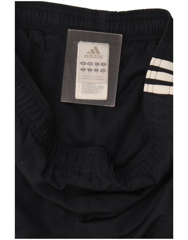 Adidas Γυναικεία φόρμα Capri Παντελόνια UK 10 Small Navy Blue Polyester