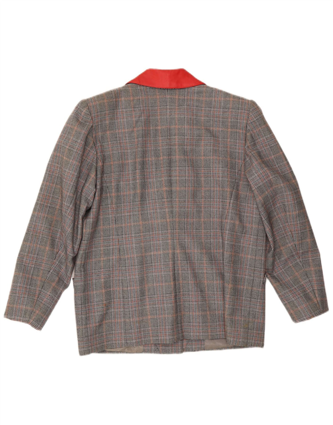 VINTAGE Γυναικείο μπουφάν blazer UK 16 Large Grey Check