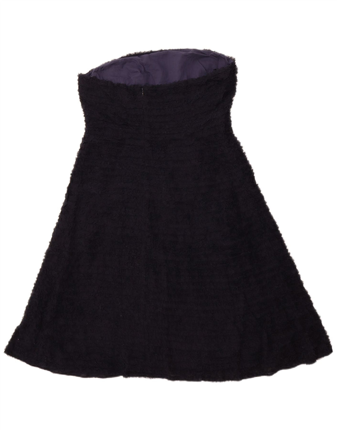 J. CREW Γυναικείο Στράπλες Φόρεμα UK 12 Medium Navy Blue