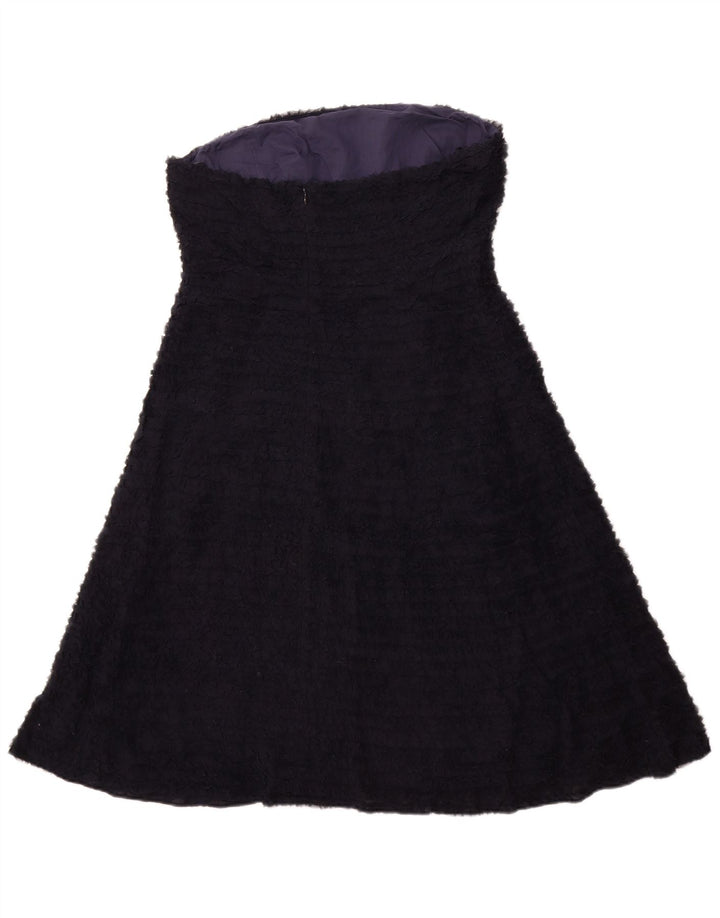 J. CREW Γυναικείο Στράπλες Φόρεμα UK 12 Medium Navy Blue