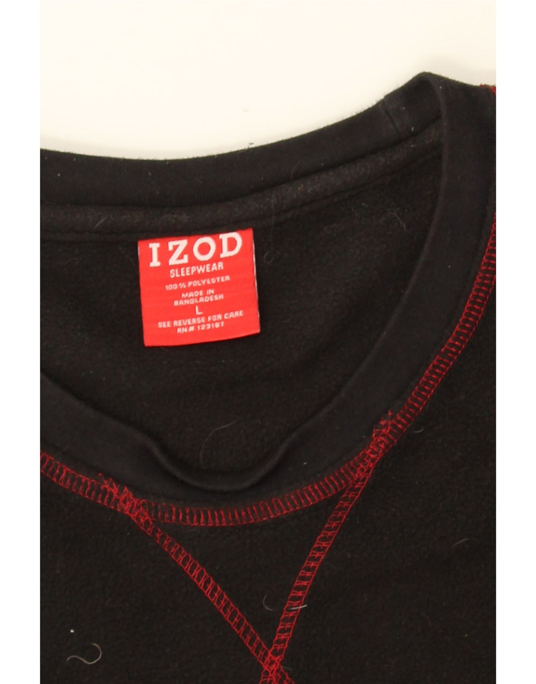 IZOD Ανδρικό Fleece Jumper Μεγάλος Μαύρος Πολυεστέρας