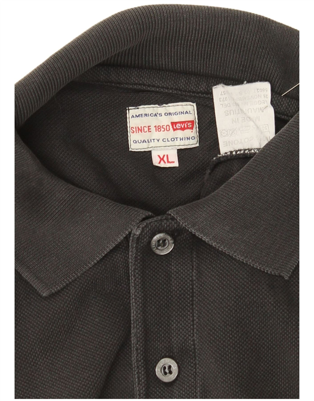 Ανδρικό πουκάμισο πόλο Levi's XL Γκρι βαμβακερό