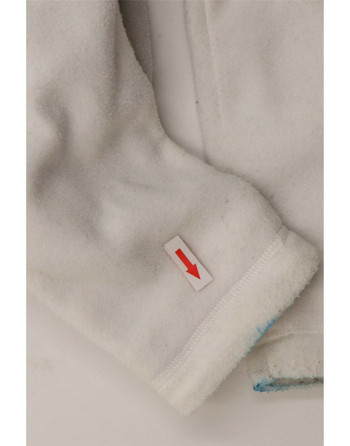 The North Face Γυναικείο Fleece Jacket UK 10 Small White Colourblock Polyester