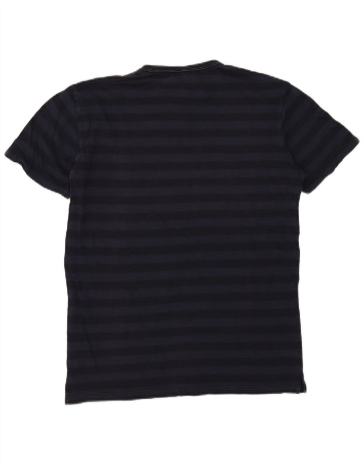 SUN68 Ανδρικό T-Shirt Top Βαμβακερό μεσαίο μπλε ναυτικό ριγέ