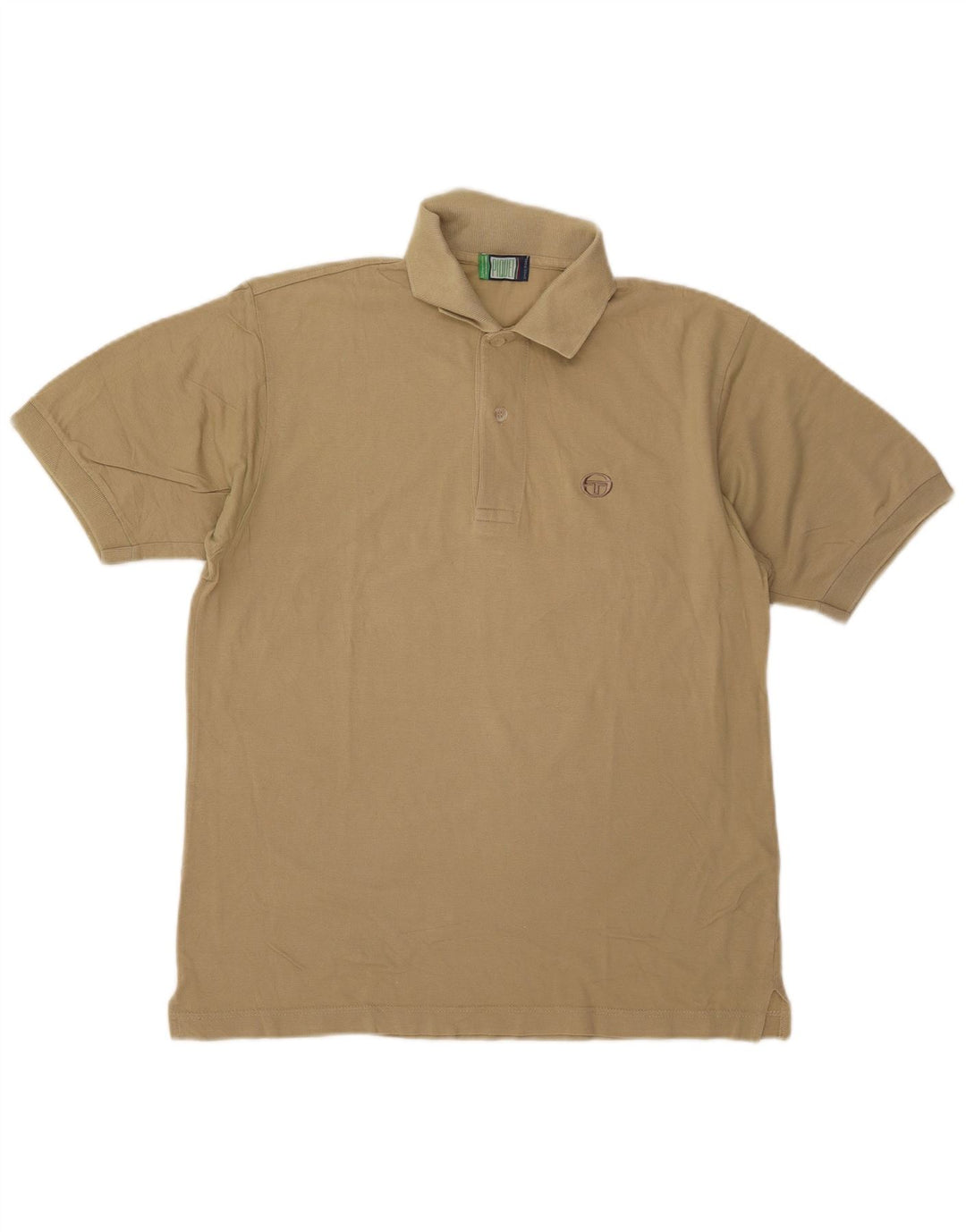 Sergio Tacchini Ανδρικό Πόλο Μπλουζάκι IT 46 Μικρό Μπεζ βαμβακερό