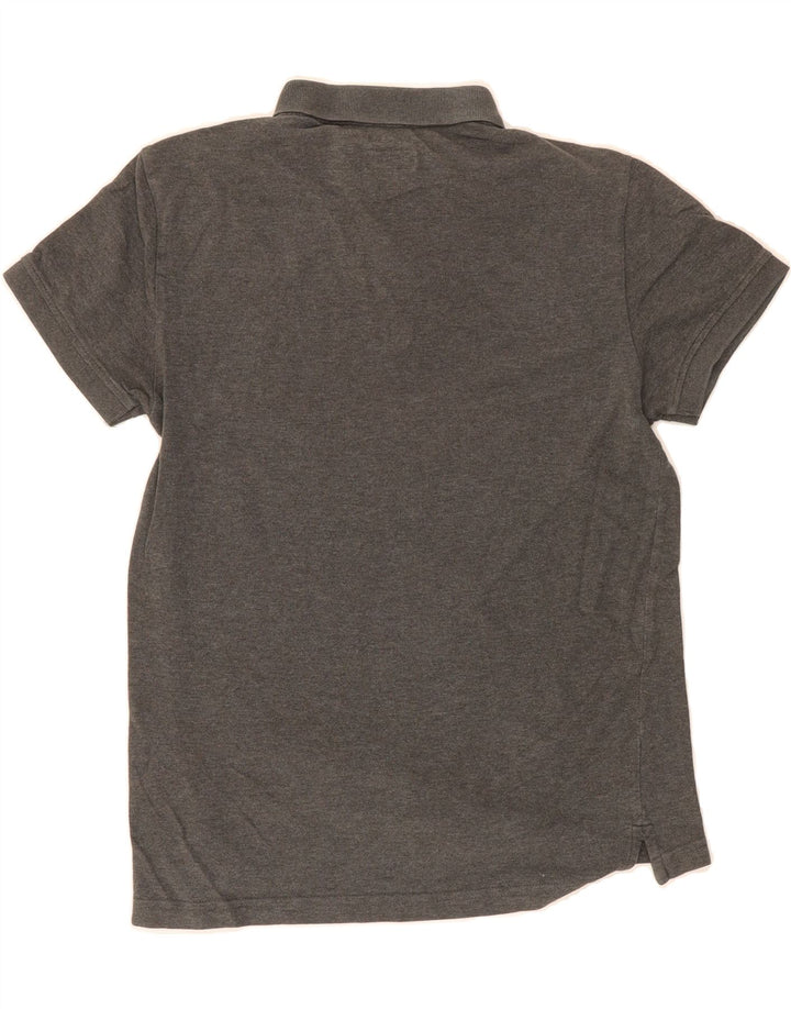 ARMANI JEANS Mens Custom Fit Polo Shirt Medium Grey Cotton Vintage Armani Jeans and Second-Hand Armani Jeans from Messina Hembry 