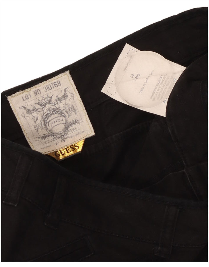 Γυναικεία Μίνι Φούστα Guess W28 Μεσαία Μαύρη Βαμβακερή