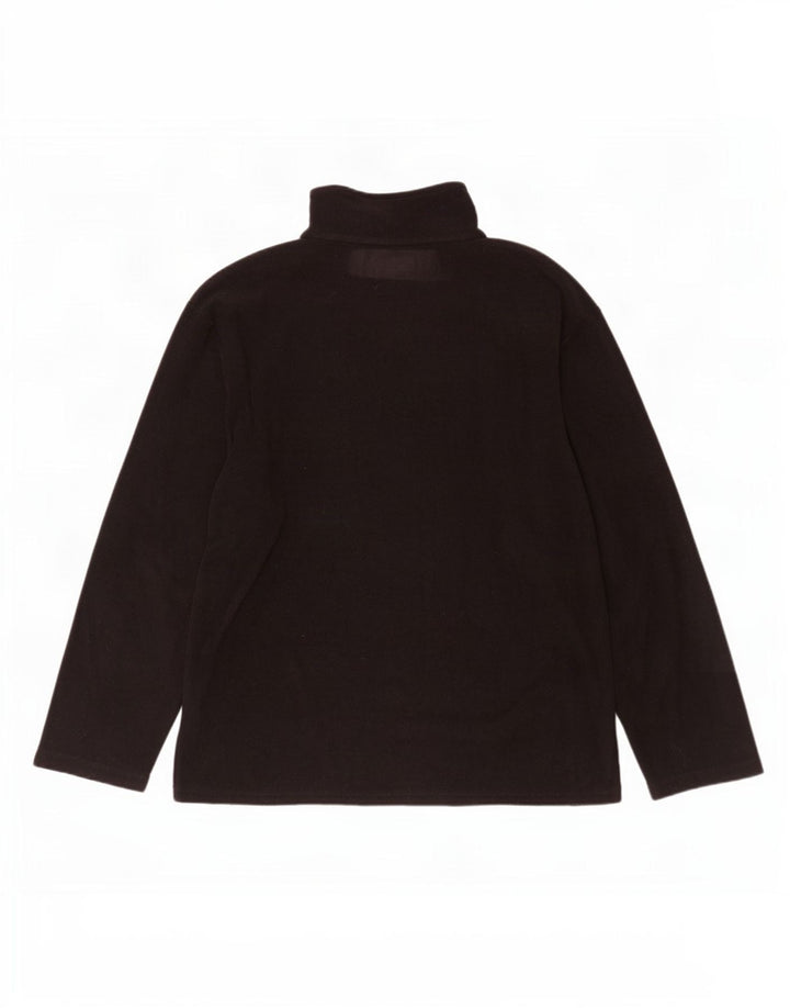 Kappa Ανδρικό Fleece Jacket UK 42 XL Μαύρο Πολυεστέρας