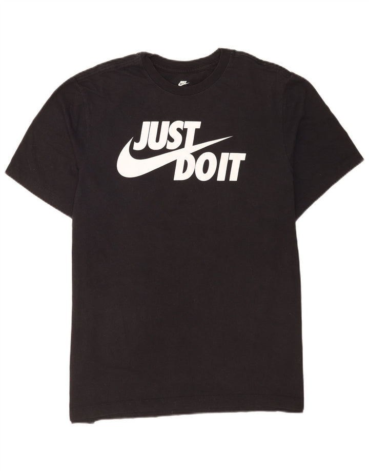 Ανδρικό γραφικό μπλουζάκι Nike, μαύρο μεγάλο