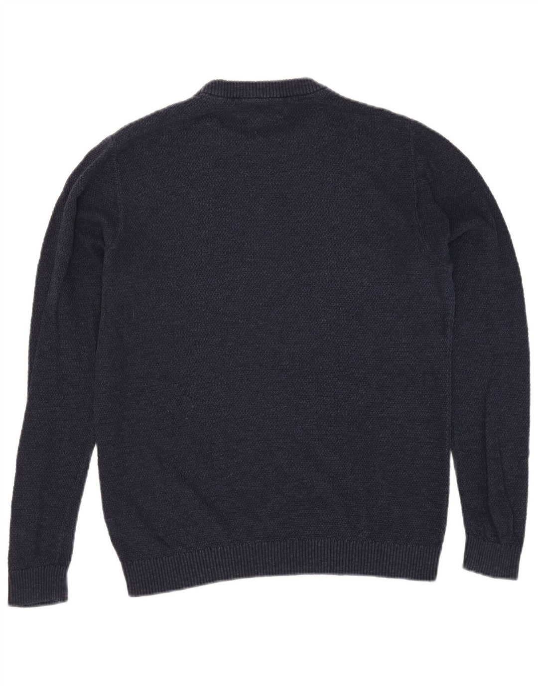Jack & Jones Ανδρικό πουλόβερ με λαιμόκοψη μεσαίου μπλε βαμβακερό