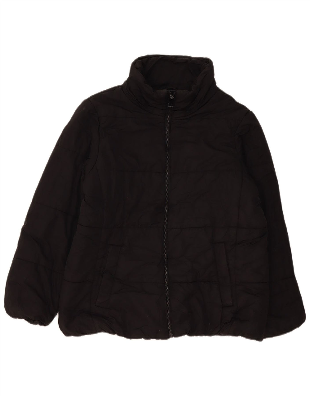 Marks & Spencer Γυναικείο μπουφάν με επένδυση UK 18 XL μαύρο πολυεστέρα
