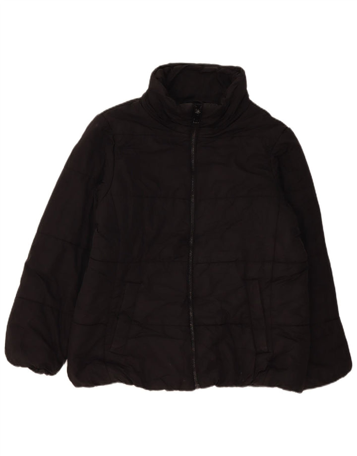Marks & Spencer Γυναικείο μπουφάν με επένδυση UK 18 XL μαύρο πολυεστέρα