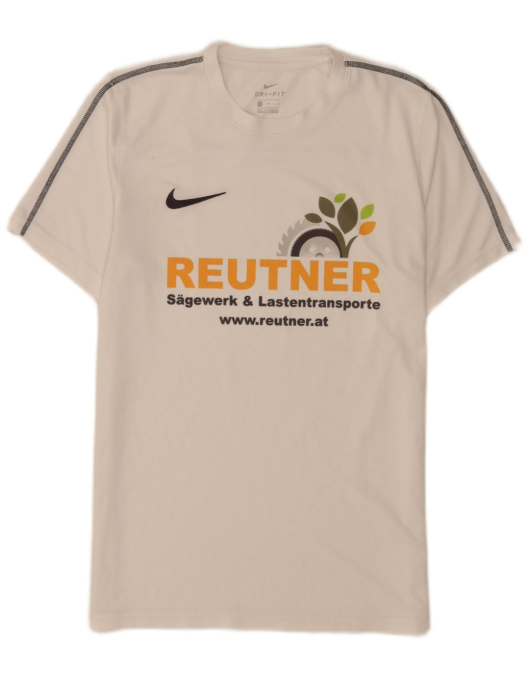 Ανδρικό γραφικό μπλουζάκι Nike Top μεσαίο λευκό πολυεστερικό αθλητικό
