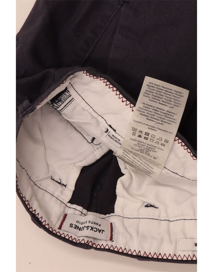 JACK & JONES Ανδρικό σορτς Chino με κανονική εφαρμογή W30 μεσαίο μπλε βαμβακερό