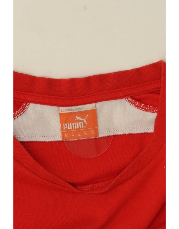 Ανδρικό T-Shirt Puma Top XL Red Colourblock