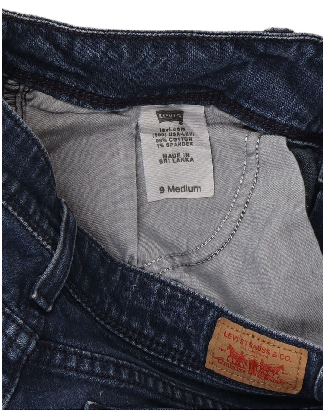 Γυναικείο Levi's Too Superlow Skinny Jeans US 9 Medium W30 L30 Μπλε βαμβακερό