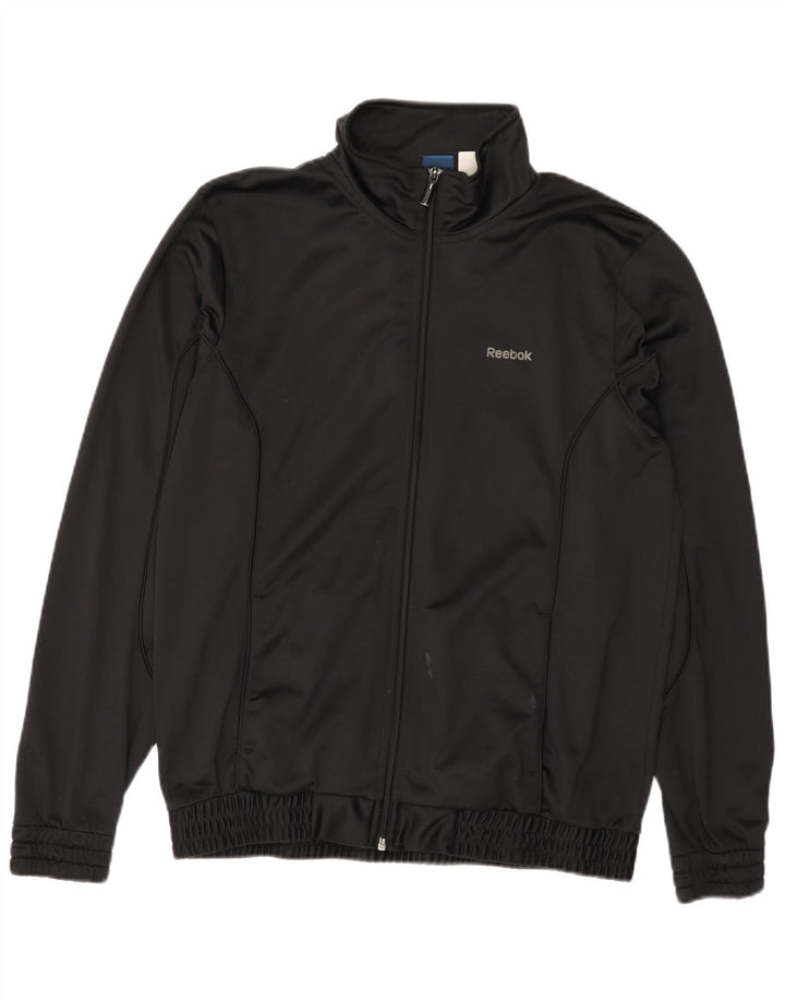 Ανδρική φόρμα REEBOK Graphic Top Jacket μεσαίο μαύρο πολυεστέρα