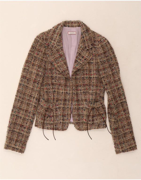 Max & Co. Γυναικείο σακάκι UK 10 Small Beige Flecked Wool