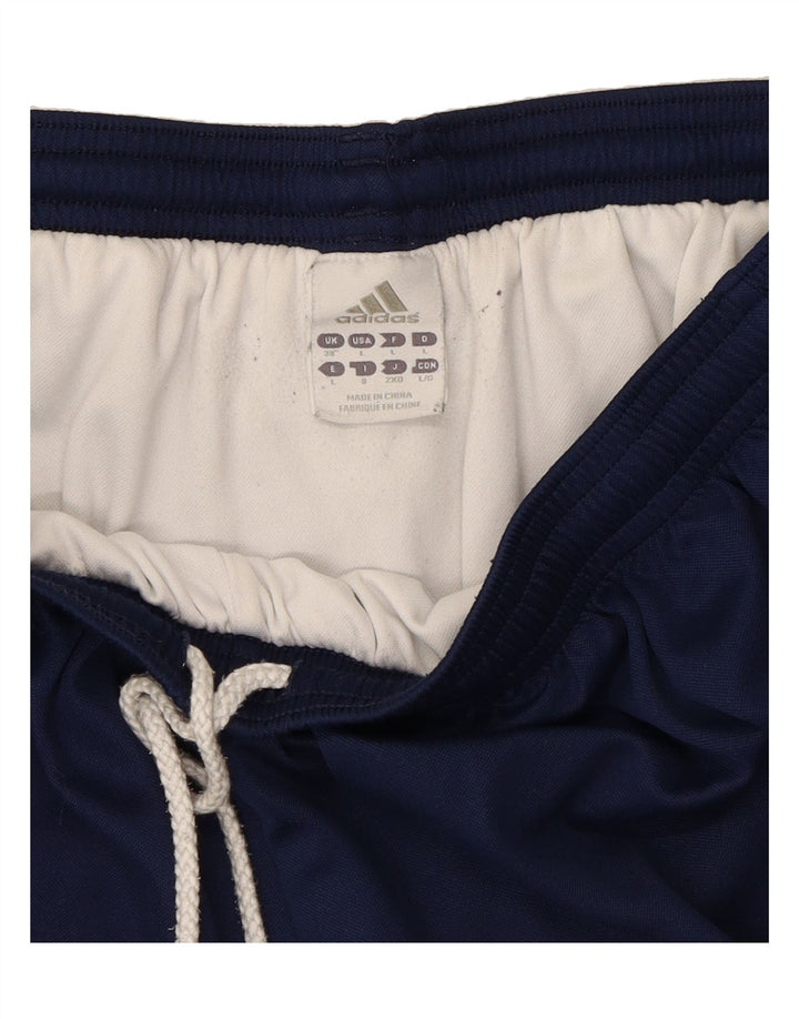 ADIDAS Mens Sport Shorts Large Navy Blue Polyester Vintage Adidas and Second-Hand Adidas from Messina Hembry 