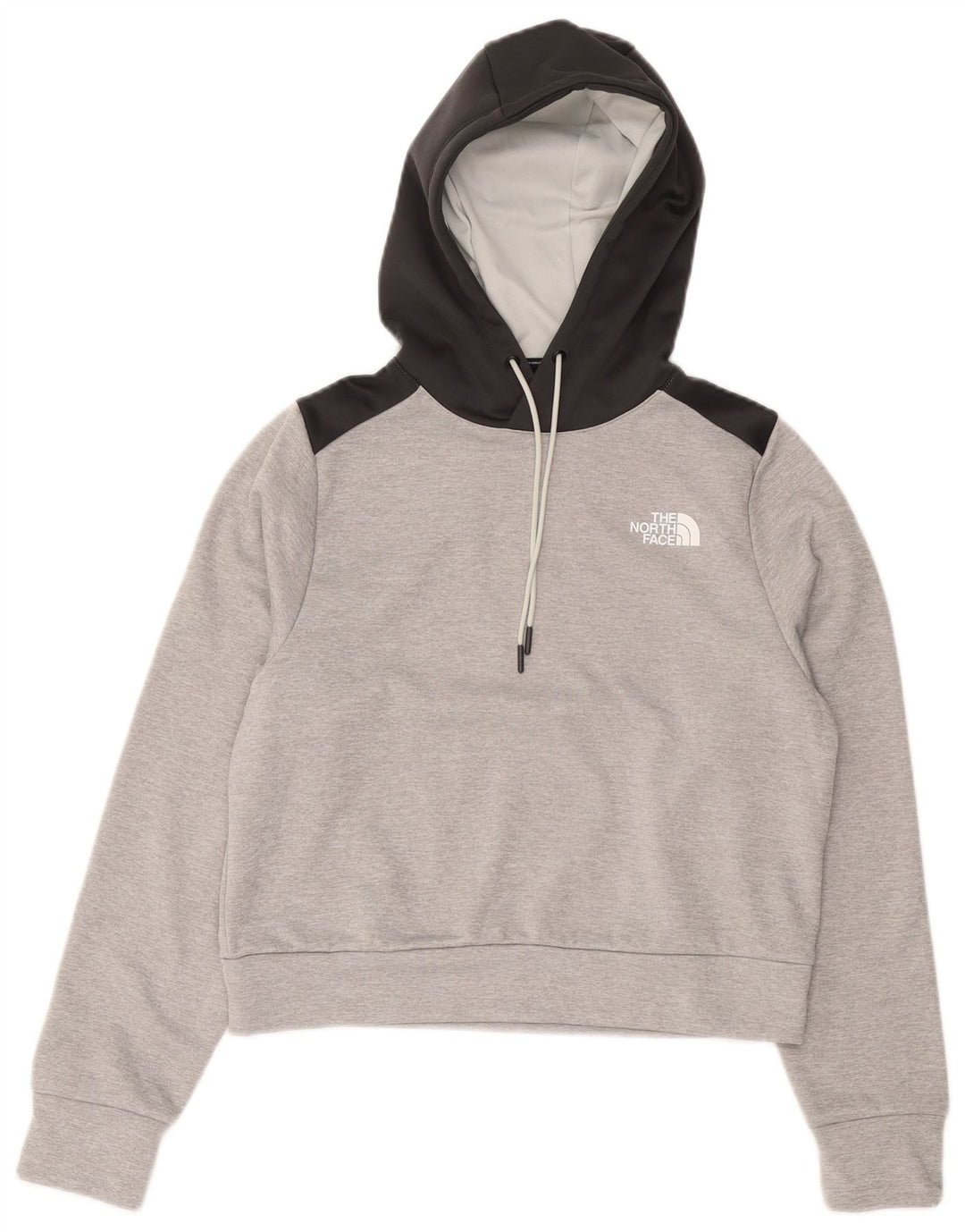 The NORTH FACE Γυναικείο μπλουζάκι με κουκούλα Crop UK 12 Medium Grey Colourblock