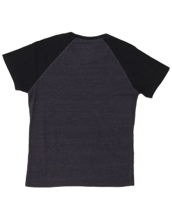 Ανδρικό γραφικό μπλουζάκι Superdry Top Large Grey Colourblock Βαμβακερό