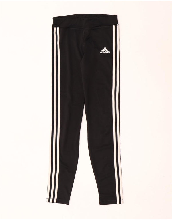 Adidas Girls Climalite κολάν 13-14 ετών Μεγάλο μαύρο πολυεστέρα