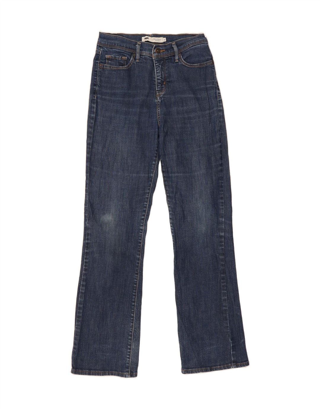 LEVI'S Womens 512 Straight Jeans US 4 Small W27 L30 Blue Vintage Levi's and Second-Hand Levi's from Messina Hembry 