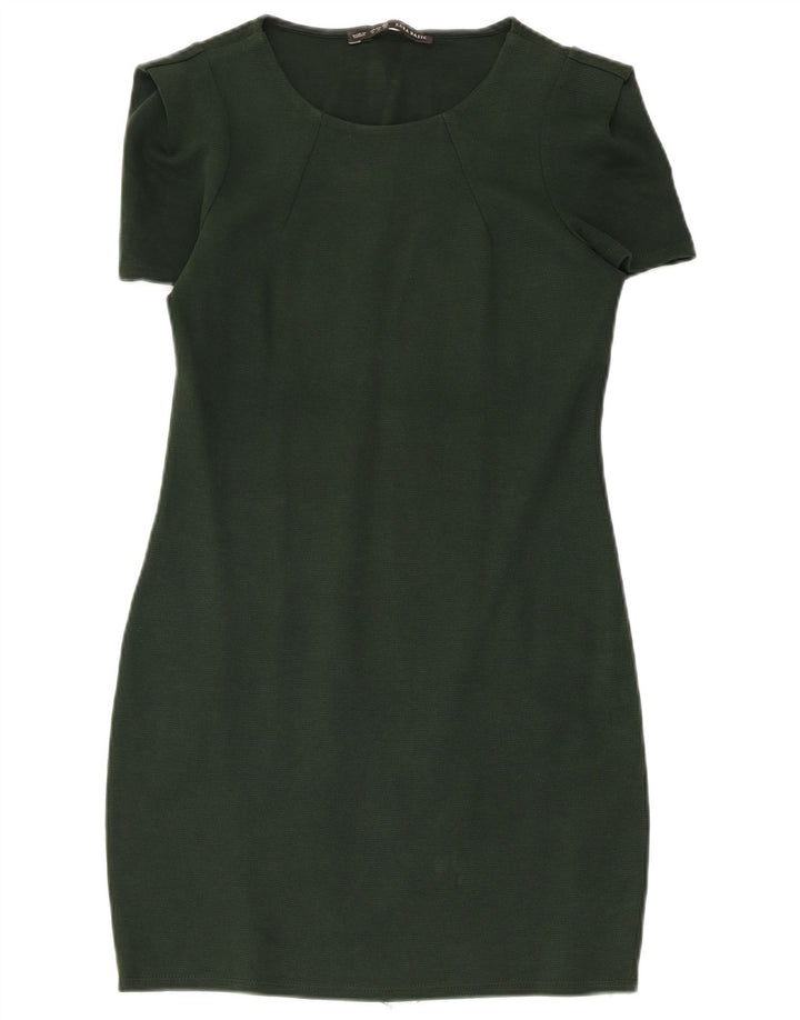 Zara Γυναικείο φόρεμα με θήκη UK 12 Medium Green