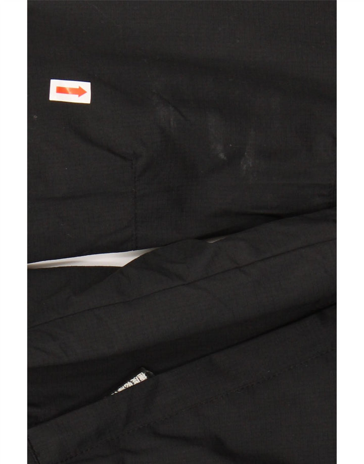 SUPERDRY Γυναικείο μπουφάν με κουκούλα αντιανεμικό UK 12 μεσαίο μαύρο νάιλον