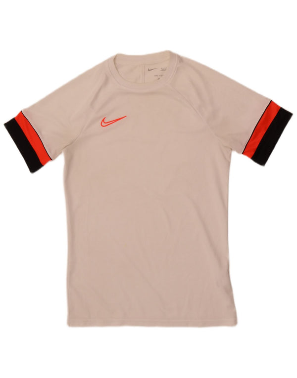 Ανδρικό T-shirt Nike Dri Fit T-shirt Small White Colorblock Πολυεστέρας
