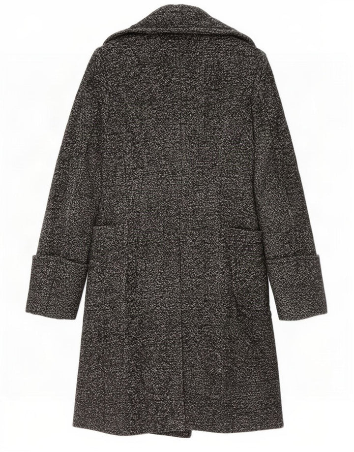 Γυναικείο παλτό Benetton με διπλό στήθος UK 8 Small Grey Flecked