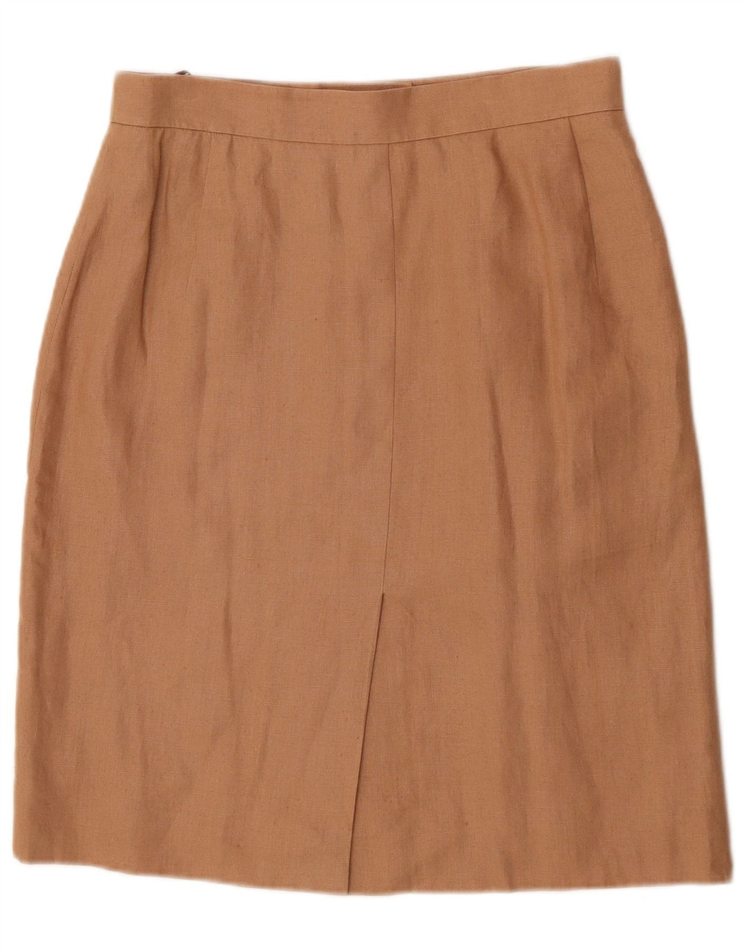 HERMES Γυναικεία ίσια Φούστα IT 44 Medium W30 Μπεζ Λινό