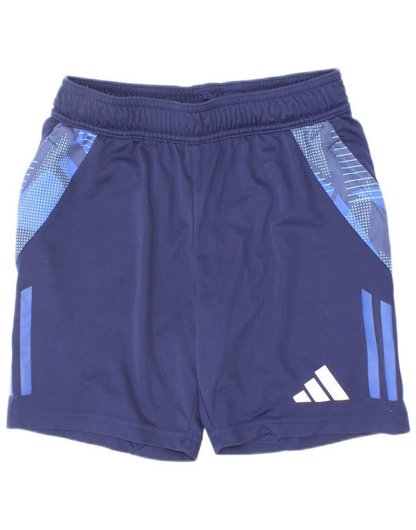 Adidas Boys Aeroready Sport σορτς 9-10 ετών Navy Blue Colorblock