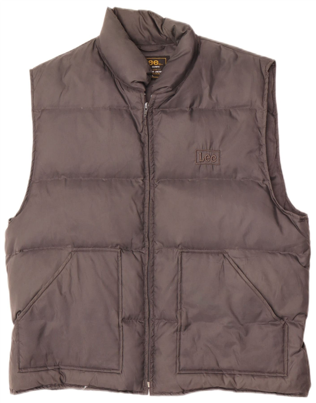 Lee Mens Padded Gilet UK 42 XL Grey Nylon