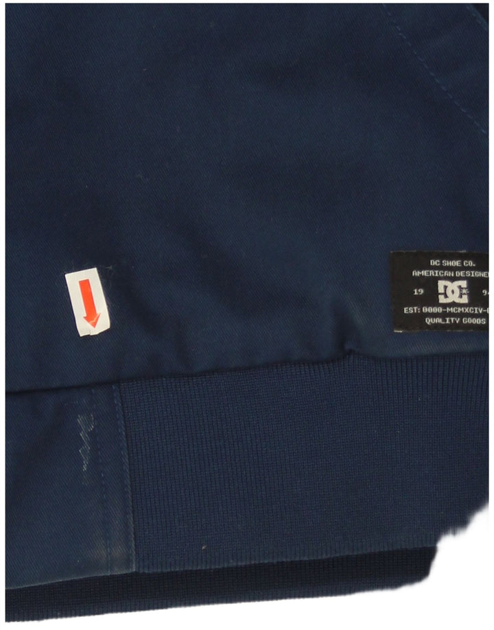 DC Ανδρικό Bomber Jacket με κουκούλα UK 40 Large Navy Blue Cotton