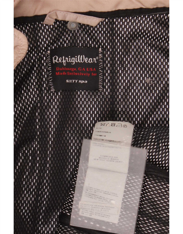 Refrigiwear Γυναικείο μπουφάν με κουκούλα UK 10 Small Beige Polyamide