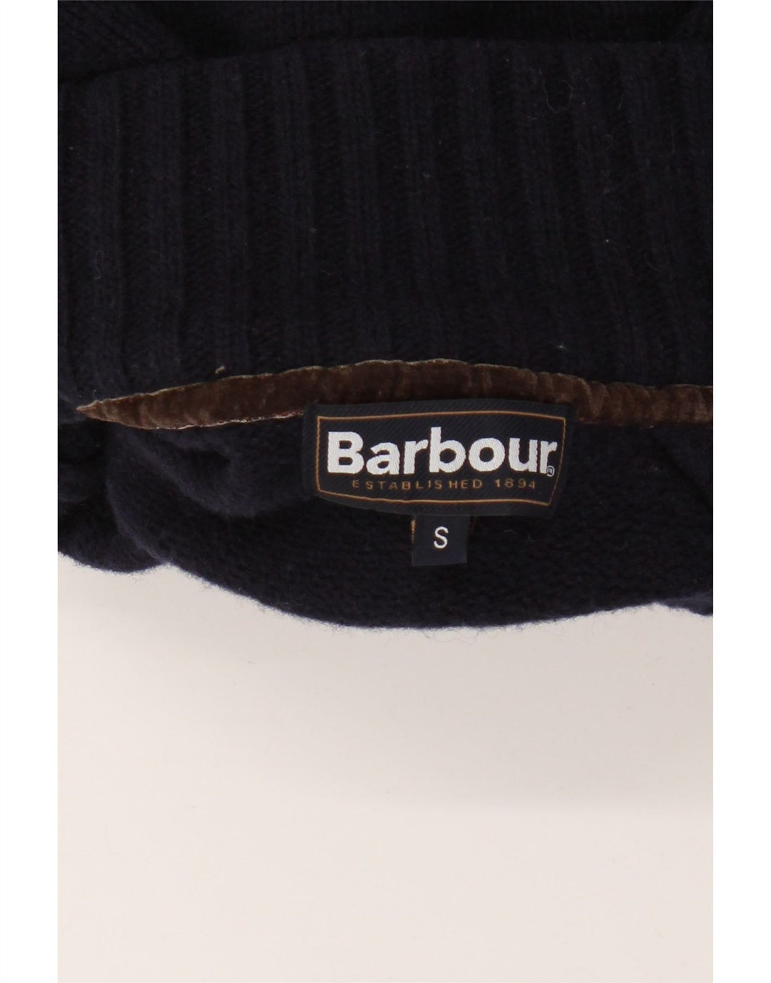 BARBOUR Ανδρικό πουλόβερ με κουμπιά λαιμόκοψης Small Navy Blue